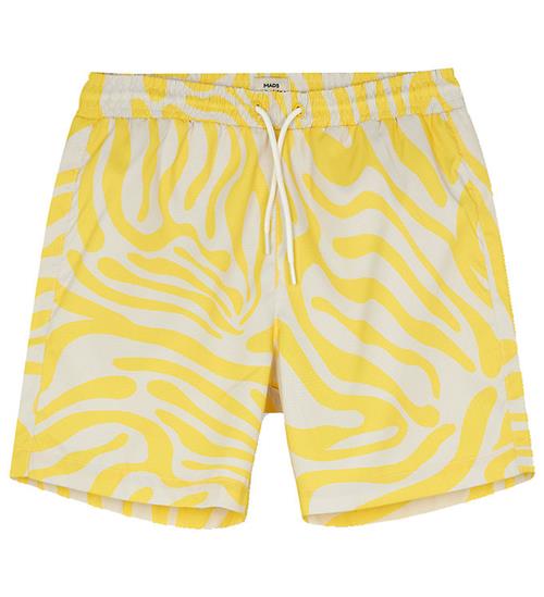 Mads NÃ¸rgaard Mads NÃ¸rgaard Shorts - Sea Print Sandrino - Lemon Zest/Birch AOP