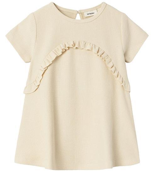 Lil Atelier Lil Atelier Kjole - Rib - NmfJolene - Bleached Sand m. Struktur