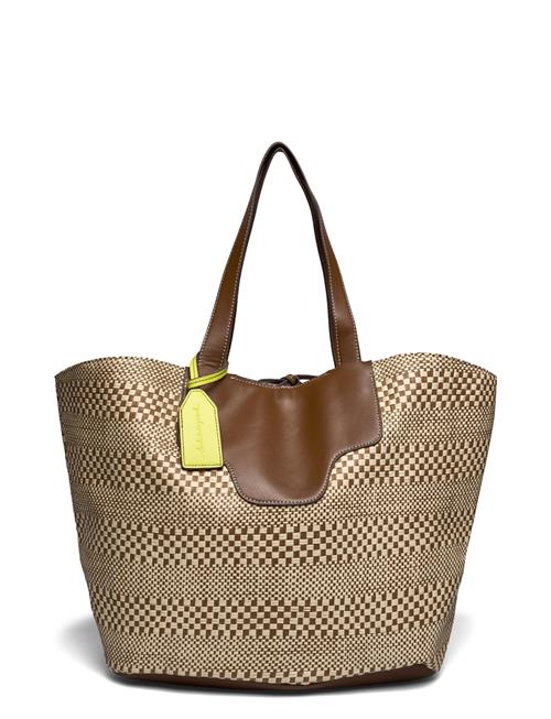 Se Becksöndergaard Loom Briella Big Bag Becksöndergaard Brown ved Booztlet