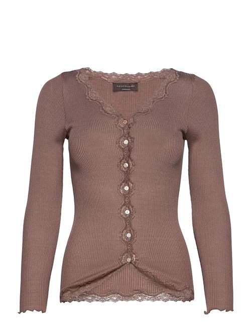 Rosemunde Silk Cardigan W/ Lace Rosemunde Brown