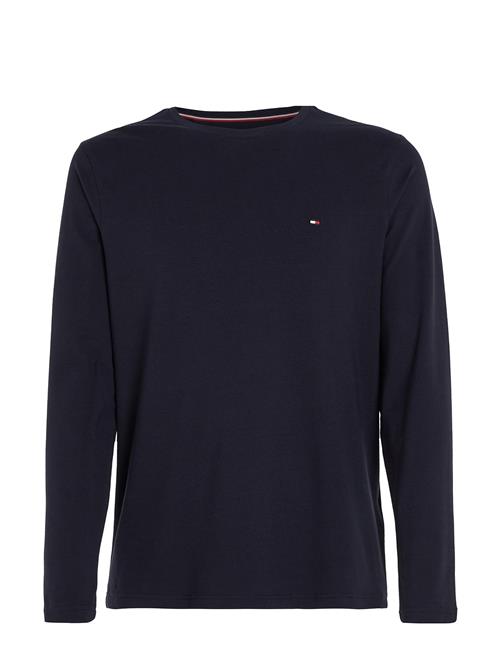 Se Tommy Hilfiger Stretch Slim Fit Long Sleeve Tee Tommy Hilfiger Navy ved Booztlet