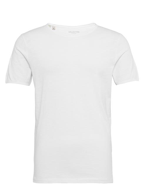 Selected Homme Slhmorgan Ss O-Neck Tee Noos Selected Homme White