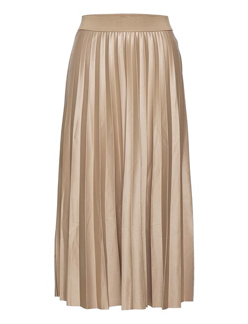 Vila Vinitban Midi Skirt - Noos Vila Beige