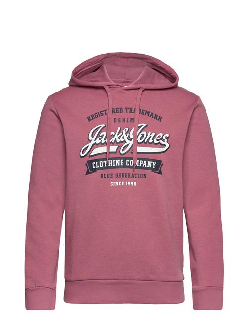 Se Jack & Jones Jjelogo Sweat Hood 2 Col 23/24 Noos Jack & J S Pink ved Booztlet