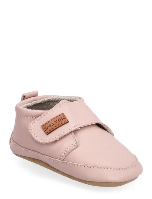 Se Melton Classic Leather Slippers Melton Pink ved Booztlet