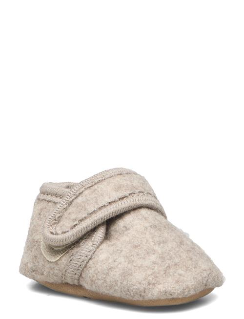 Melton Classic Wool Slippers Melton Beige