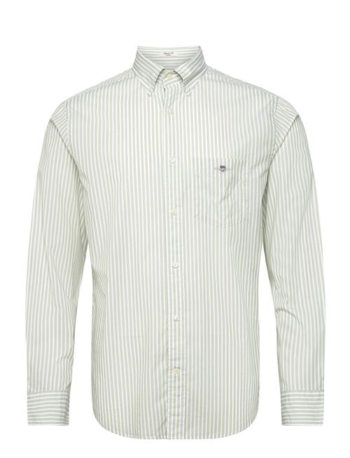 Reg Classic Poplin Stripe Shirt GANT Green