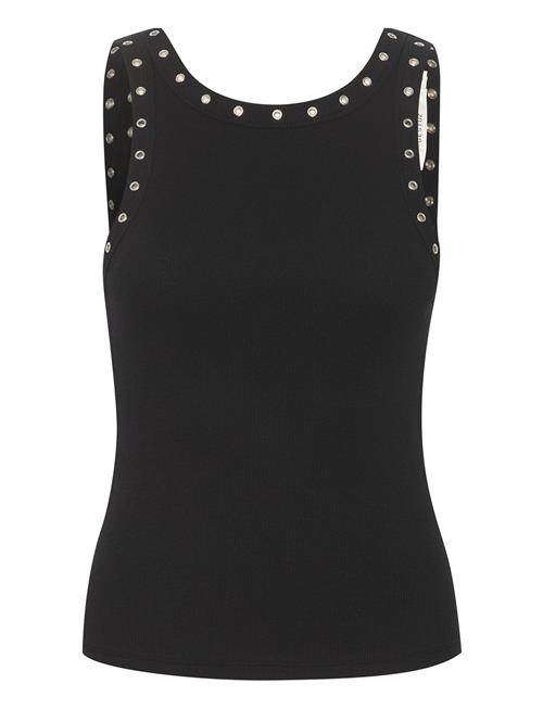 Se Gestuz Drewgz Eyelet Tank Top Gestuz Black ved Booztlet