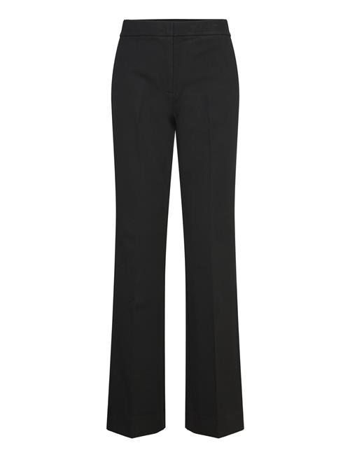 Mango Mid-Rise Wideleg Trousers Mango Black