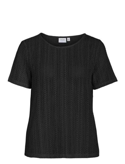 Vila Vigardea O-Neck S/S Top Vila Black