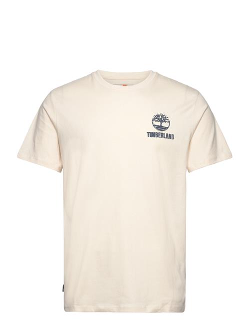 Timberland Short Sleeve Back Logo Graphic Tee Undyed Timberland Cream