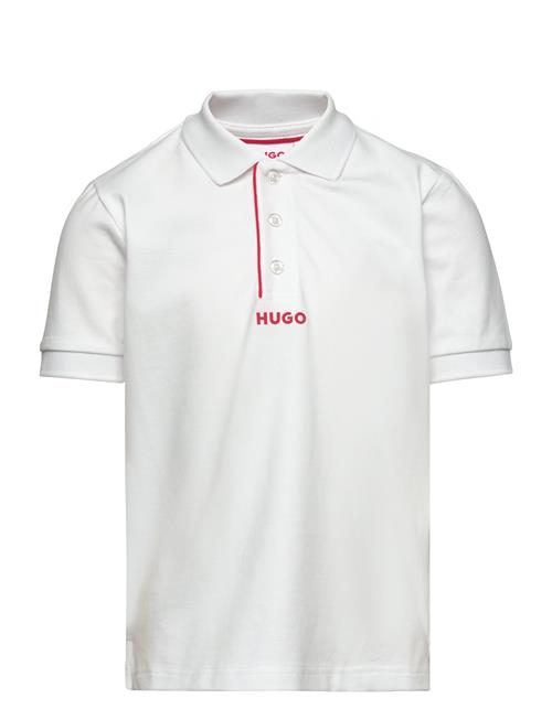 Se Hugo Kids Short Sleeve Polo Hugo Kids White ved Booztlet