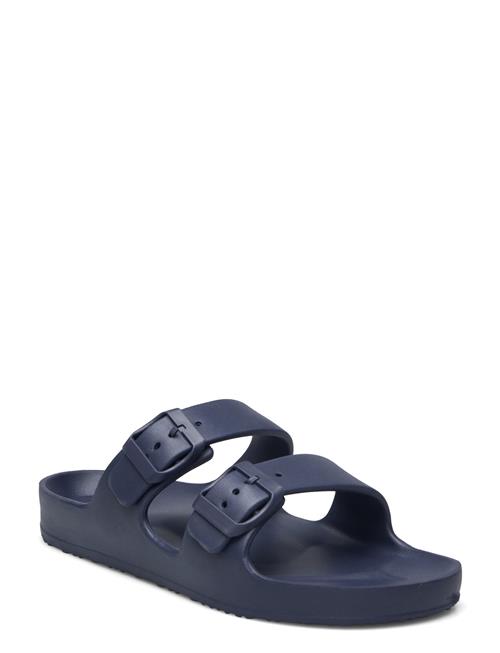 Mango Flip Flops Buckles Mango Navy