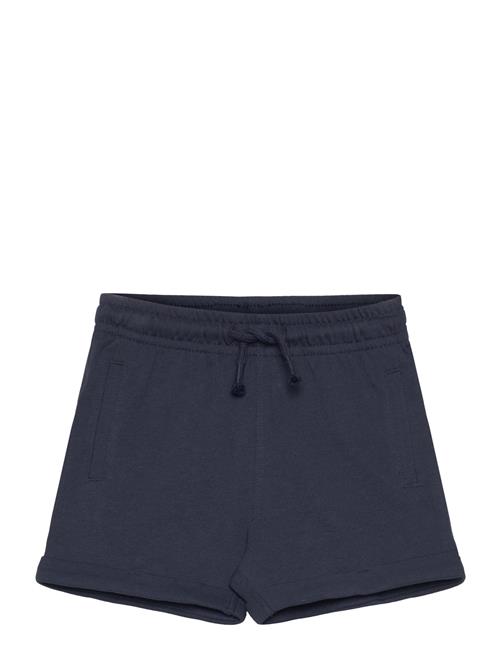 Mango Cotton Shorts With Elastic Waist Mango Navy