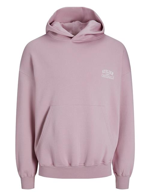 Se Jack & Jones Jorsantorini Graphic Sweat Hood Sn Jack & J S Pink ved Booztlet