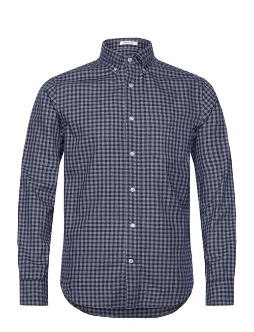 GANT Reg Jaspe Gingham Shirt GANT Navy