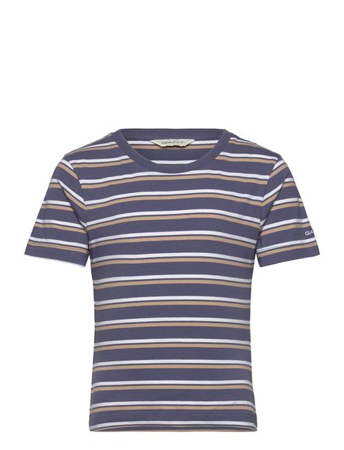 Se GANT Striped T-Shirt GANT Navy ved Booztlet