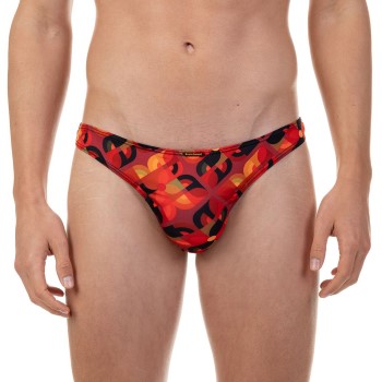 Se Bruno Banani Premium Line String Rød Mønster  polyester Small Herre ved Timarco