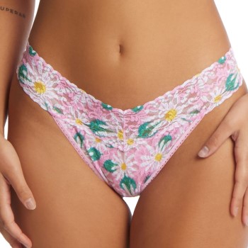 Hanky Panky Trusser 2P Printed Original Rise Thong Rosa nylon One Size Dame