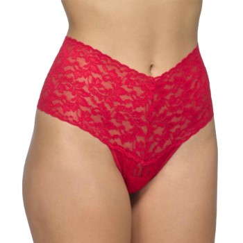 Hanky Panky Trusser 2P Signature Lace Retro Thong Rød nylon One Size Dame