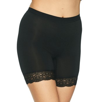 Lady Avenue Bamboo Short Leggings With Lace Sort Bambus Medium Dame