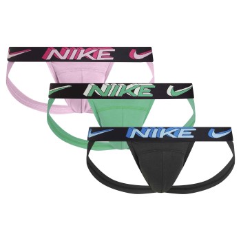 Nike 9P Dri-Fit Essential Micro Jockstrap Rosa polyester Large Herre