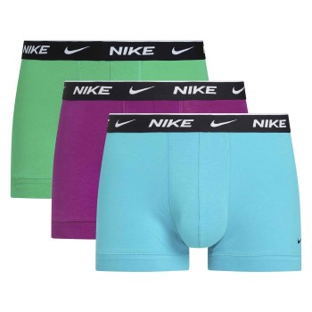 Nike 9P Everyday Essentials Cotton Stretch Trunk D1 Blå/Lila bomuld Small Herre