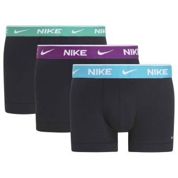 Nike 6P Everyday Essentials Cotton Stretch Trunk D1 Sort m Lilla bomuld Medium Herre