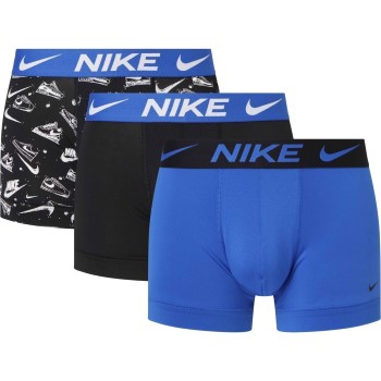 Nike 9P Everyday Essentials Micro Trunks D1 Blå Mønster polyester Large Herre