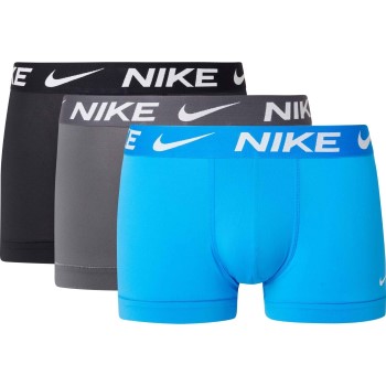 Se Nike 6P Everyday Essentials Micro Trunks D1 Grå/Blå polyester Medium Herre ved Timarco