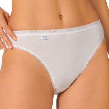 Sloggi Trusser 2P Basic Plus Tai Briefs Hvid bomuld 42 Dame