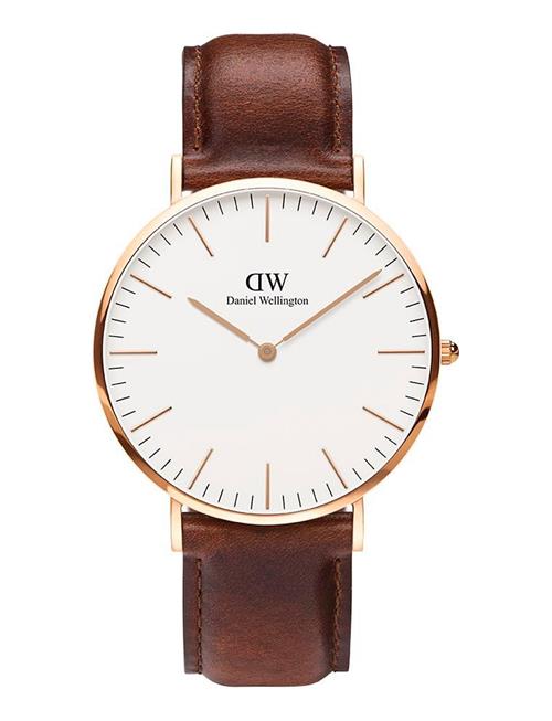 Classic 40 St Mawes Rg White Daniel Wellington Brown