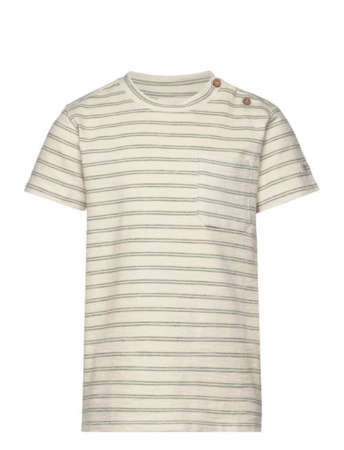 T-Shirt Ss Stripes En Fant White
