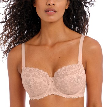 Se Freya Bh Offbeat Undewired Side Support Bra Beige F 80 Dame ved Timarco