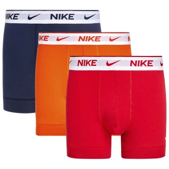 Nike 3P Everyday Essentials Cotton Stretch Trunk Blå/Rød bomuld Small Herre