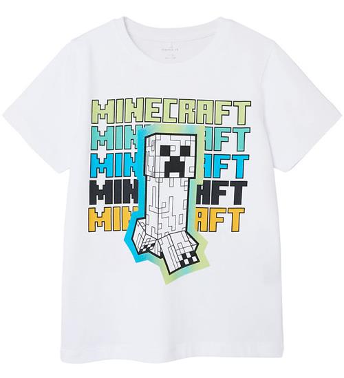 Name It Name It T-shirt - Noos - NkmJin Minecraft - Bright White