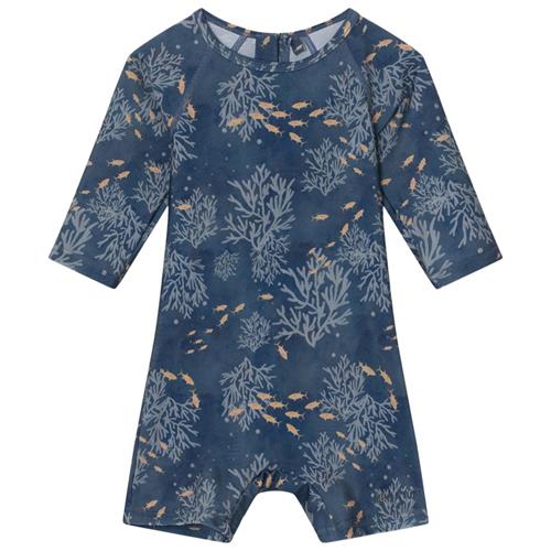 Se MINI A TURE Goldie Mønstret UV-dragt Deep Waters | Blå | 86/92 cm ved Babyshop