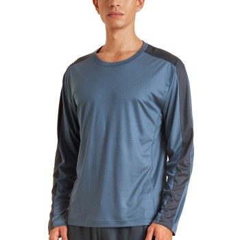 Se Calida DSW Cooling Sweat-Shirt Blå tencel Small Herre ved Timarco