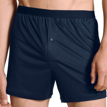 Calida I Love Nature Boxer Shorts Marineblå tencel Large Herre