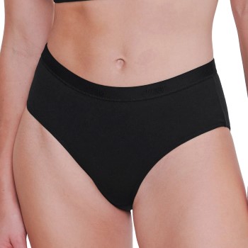 Se Sloggi Trusser GO Casual Midi Brief Sort bomuld Small Dame ved Timarco