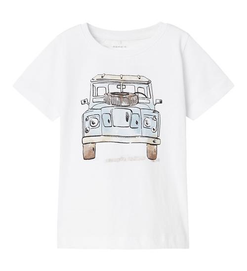 Se Name It T-shirt - NmmPjepas - Bright White ved KidsWorld