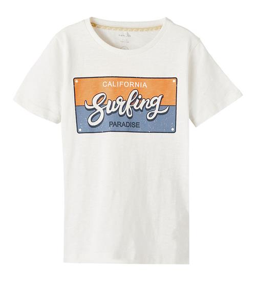 Se Name It T-shirt - NkmPfholiday - Bright White ved KidsWorld