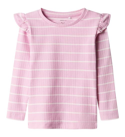 Se Name It Name It Bluse - Rib - NmfKianna - Pastel Lavender/Festival Bloom ved KidsWorld