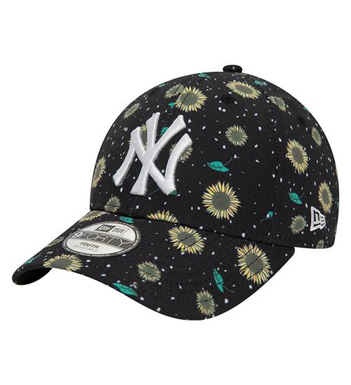 New Era Kasket - 9Forty - New York Yankees - Sort m. Solsikker