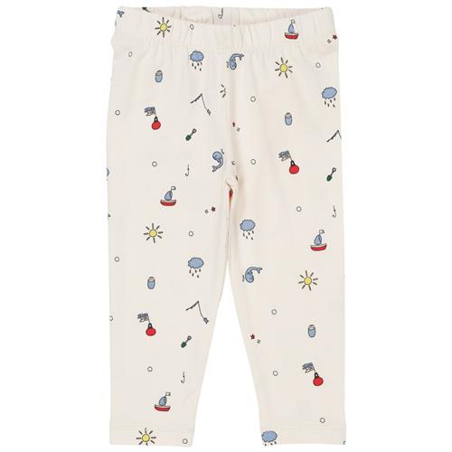 Copenhagen Colors Mønstrete Leggings Cremefarvet |  | 74 cm