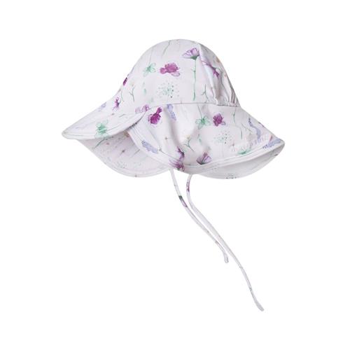 Se MINI A TURE Gustas Mønstret Solhat Floating Flowers | Lyserød | 18-24 months ved Babyshop