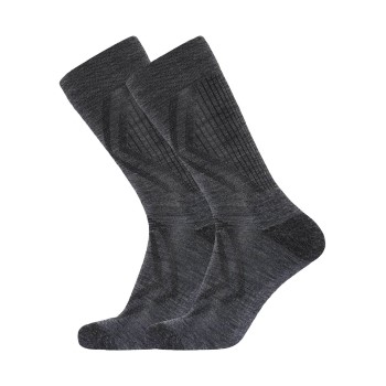 Dovre Strømper 2P Organic Wool Terry Socks Mørkgrå  Str 43/44