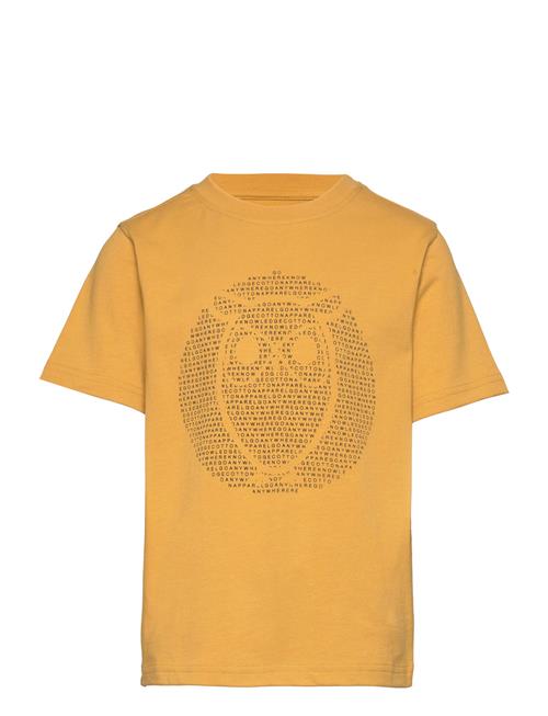 Se Knowledge Cotton Apparel Regular Fit Owl Chest Print - Gots/ Knowledge Cotton Apparel Yellow ved Booztlet