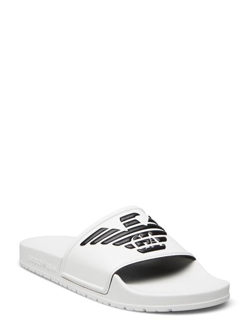 Emporio Armani Slipper Pu+Eagle Log Emporio Armani White