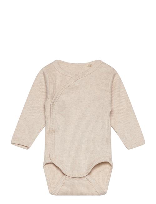 Fixoni Wrap Body Ls Rib Fixoni Beige